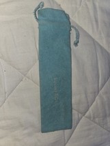 Tiffany &amp; Co. Vintage 6 3/4&quot; x 2&quot; Anti Tarnish Jewelry Silverware Bag Pouch - £12.57 GBP