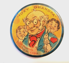 1905 &quot;Foxy Grandpa&quot; N.Y. Herald Comic Strip &amp; Musical Theater, Adv. Pin/... - £22.29 GBP