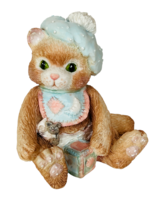 Cat figurine enesco priscilla hillman vtg kitten anthropomorphic bundle ... - $19.69