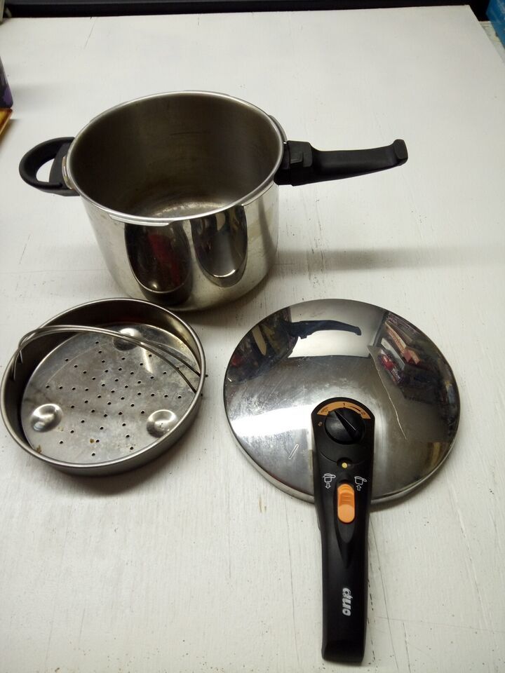 FAGOR Duo 6L Stainless Steel Pressure Cooker Gas Electric Vitro