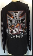 Jesse Who? West Coast Choppers Long Beach, Men Black Long Sleeves T-Shir... - $79.19