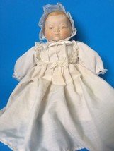Bye Lo Baby Style Doll in Christening Gown Porcelain Shoulder Head - £40.05 GBP