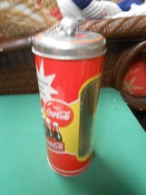 Great Collectible COCA COLA Tin STRAW HOLDER - $19.39