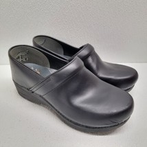 Dansko XP 2.0 Clogs Women Size 10.5 - 11 EU 41 Black Leather Slip On Nurse Shoes - £33.74 GBP