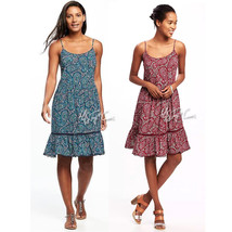 NWT OLD NAVY Cute Soft Stylist Women Pom-Pom-Trim A-line Swing Summer Dress S/P - £23.91 GBP