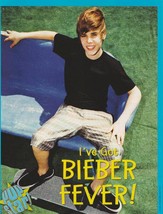 Justin Bieber teen magazine pinup clipping teen idols shorts legs Bieber... - $65.69 MXN