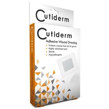 Cutiderm Adhesive Sterile Wound Dressings 60mm x 70mm x 10 - $3.42 CAD