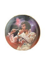 Elvis Presley &quot;The King&quot; Remembering Elvis Plate By Bradford Exchange  with. COA - £19.98 GBP