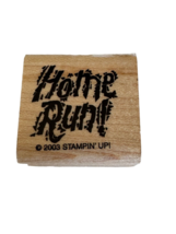 Stampin Up Rubber Stamp Home Run Baseball Sports Boys Men Card Making Se... - $3.99
