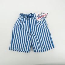 Beach Bros. Cabana Stripe Blue White Toddler Boy Swim Trunks 3T NWT $28 - £12.70 GBP