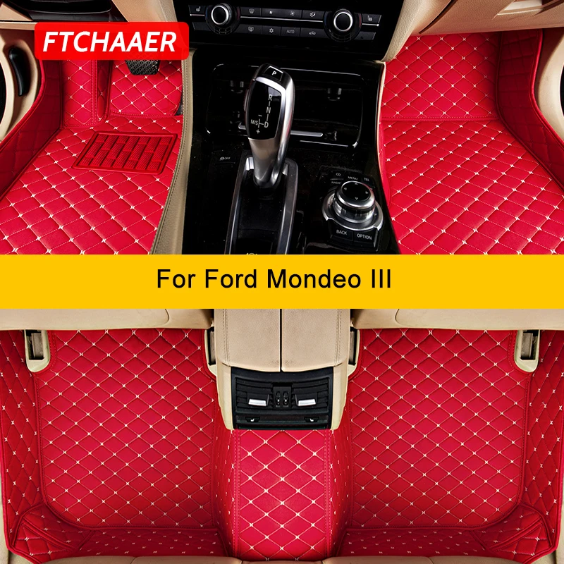 FTCHAAER Custom Car Floor Mats For Ford Mondeo MK3 Fusion 2000-2006 Auto... - £63.55 GBP+