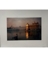 Francois Fontaine Temple D&#39; Amritsar IndiaGolden Temple YellowKorner Pho... - $198.00