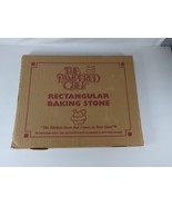 THE PAMPERED CHEF 12&quot; x 15&quot; Stoneware Rectangular Baking Stone Pizza Coo... - $53.32 CAD
