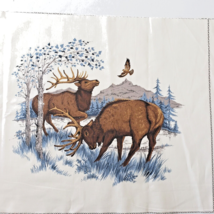 Elk Quilting Craft Sewing Pillow Panel 14.25&quot; x12.5&quot; Cranston Vintage - £5.52 GBP