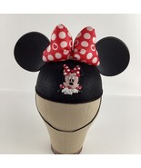 Walt Disney Parks Minnie Mouse Ears Hat Red Polka Dot Bow Souvenir Adult... - $40.53 CAD
