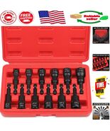 Durable 12-Piece Chrome Vanadium Magnetic Nut Driver Set with Storage Case - $526.10 MXN