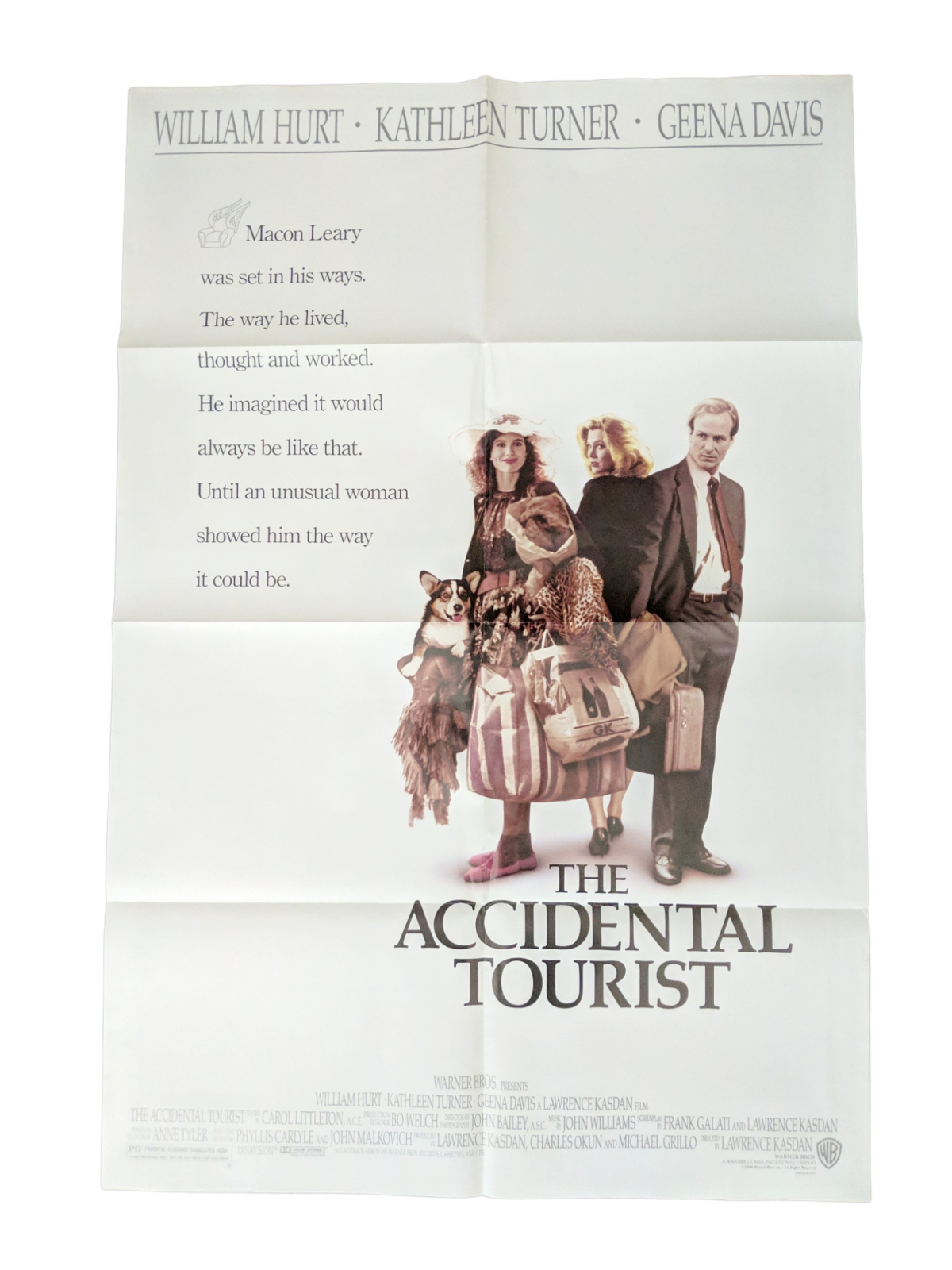 Primary image for Poster The Accidental Tourist Original Video Store Poster 1988 Kathleen Turner