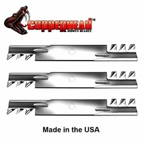 3 Mulching Blades for 48" John Deere GY20852 X140 D140 D150 D160 X165 USA Blade - $37.01