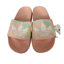 Adidas Originals Adilette Lite J Slides Youth Size 5 Peach EVA Slip On Sandals - £17.61 GBP