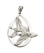1972 Wallace Argent Sterling &quot; Paix Sur Terre &quot; Ornement Flying Colombes... - €56,46 EUR