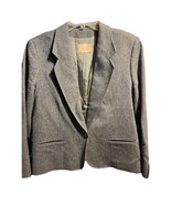 Pendleton Women’s Blazer Jacket One Button 100% Wool Gray Size 16 Long S... - $26.89 CAD