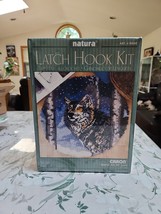 NEW WOLF In The Wild Latch Hook Kit Natura 28&quot; Round # RO64 CARON - $11.00