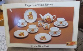 Vtg 1993 STEIFF Porcelain Tea Set 1904 Dekor Barle porcelain child&#39;s set New box - £37.27 GBP