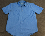 Orvis Classic Collection Shirt Men&#39;s Medium Blue Short Sleeve Button-Up ... - $14.79