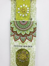 Karma Scents Blinged Out Green Incense Stick Burner Holder  - $8.99