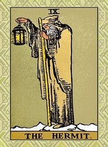 Decoration Poster from Vintage Tarot Card.The Hermit.Wand.Home Wall Decor.11402 - £13.39 GBP+