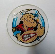 Popeye Keychain 1993 NOS Original Pinball Machine Plastic Promo G1 Logo - $13.76