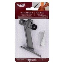 National Hardware Black Steel Handrail Bracket (Case of 5) - $32.95