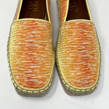 Franco Sarto Womens New Yellow Orange Woven Slip on Espadrille, Size 6 NEW - $39.55