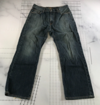 Lucky Brand 181 Jeans Mens 32x30  Blue 181 Jean Cotton Straight Leg High... - £19.37 GBP