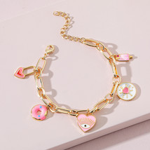 Newest Spring Summer Cute Enamel Charms Hand Chain Bracelet For Women 2022 - £11.31 GBP
