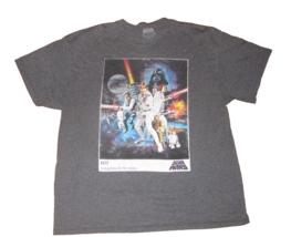 Gray Star Wars Luke Skywalker T-shirt Men&#39;s XL - £7.77 GBP