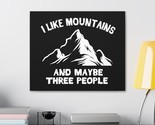 Ustomizable canvas print with i like mountains graphic choose size and orientation thumb155 crop