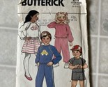 Butterick 6714 Children&#39;s Sweats Sweat Suit Sewing Pattern cut Vintage 1... - $12.19