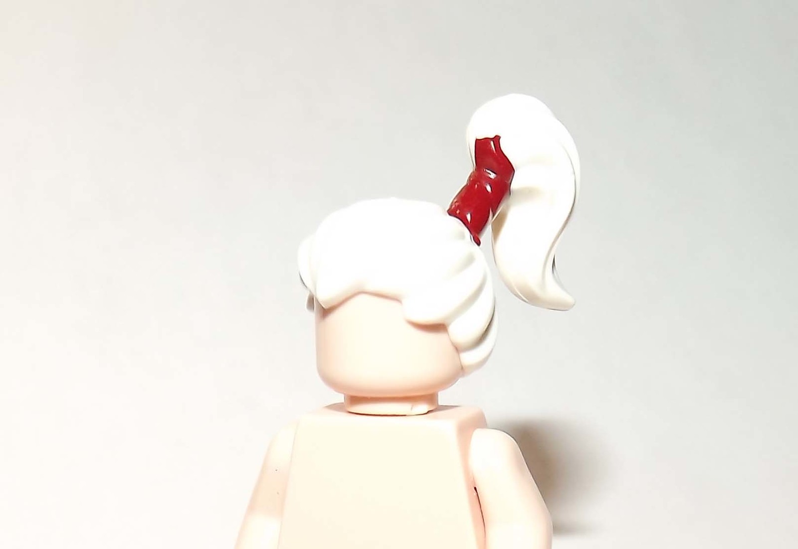 Gift Minifigure White Hair with Pony tail hair piece for Fast Ship - $2.48
