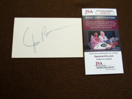 Jim Brown Cleveland Browns Hof Signed Auto Vintage Index Card Jsa - £171.31 GBP