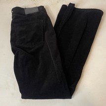 Ralph Lauren Pants Womens 6 Petite 30W 28L Black Bootcut Stretch Corduroy - $11.73