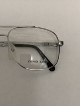Vtg Monel-4 Double Bridged Chrome/Silver Aviator Glasses Demo Lenses 58-15-145 - £23.68 GBP