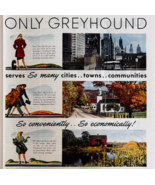 1947 Greyhound Bus Lines Advertisement Vintage Transportation Buses DWUU7 - $570.94 MXN