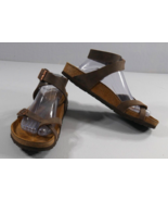 Birkenstock Yara Oiled Leather Ankle-Strap Sandals Habana-Brown  US L 10... - £53.46 GBP