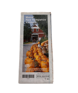 AAA Maine New Hampshire Vermont 1992 Vintage Travel Road Map Guide - £9.34 GBP