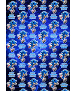 SONIC Personalised Gift Wrap - Sonic Wrapping Paper - Sonic Personalised... - £3.95 GBP