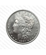 1881 CC Morgan Silver Dollar Commemorative COPY coin - $280.83 MXN