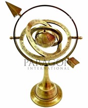 Nautical Vintage Celestial Globe Antique Brass Armillary Sphere Engraved Globe - £74.69 GBP