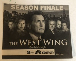 West Wing TV guide Vintage Print Ad Martin Sheen Rob Lowe Allison Janney Tpa5 - £4.58 GBP