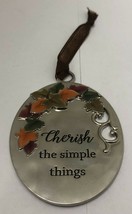 Ganz Blessed &quot;Cherish the simple things&quot; Ornament - 3&quot; - £9.26 GBP